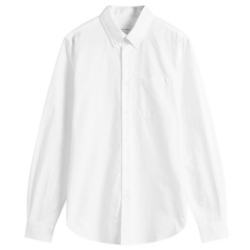 Риза NORSE PROJECTS Standard Oxford Shirt In White Бяло | N40-0805-0001