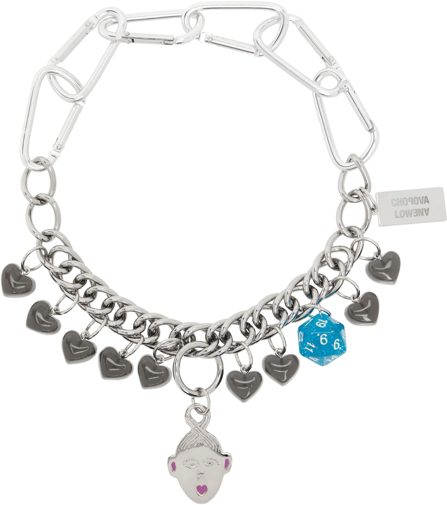 Колие Chopova Lowena Chopova Lowena Kiss BFF Charm Necklace Металик | 6597, 0