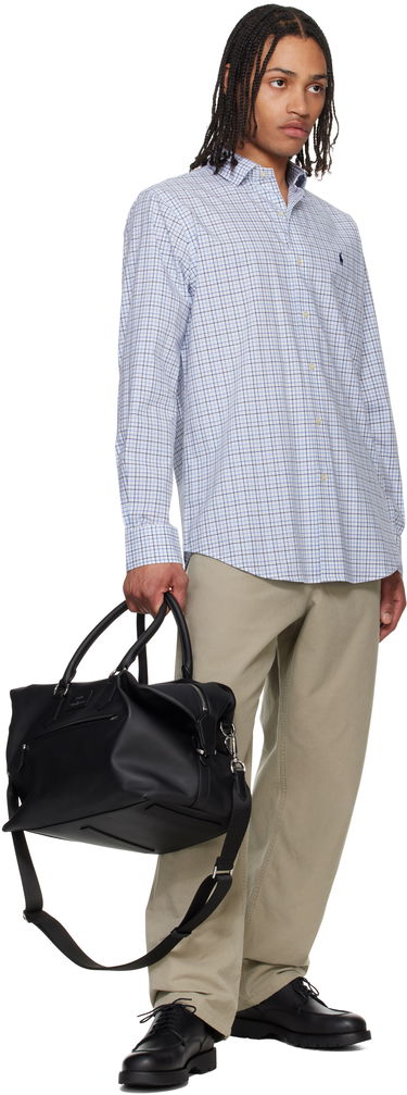 Чанта за пътуване Polo by Ralph Lauren Ralph Lauren Smooth Leather Large Duffle Bag Черно | 405962455001, 3