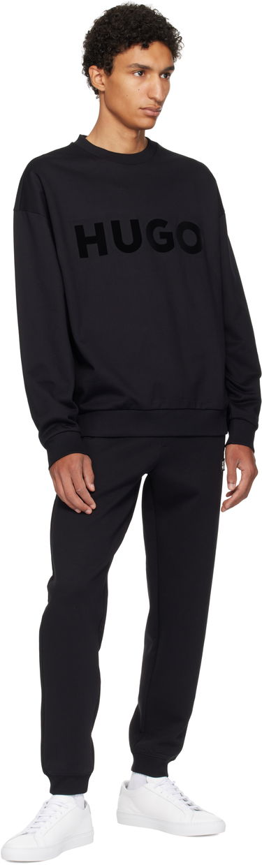 Суитчър BOSS Oversized Cotton Terry Sweatshirt with Logo Print Зелено | 50538778, 3