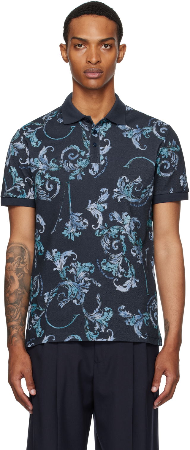 Versace Jeans Couture Outline Barocco Polo