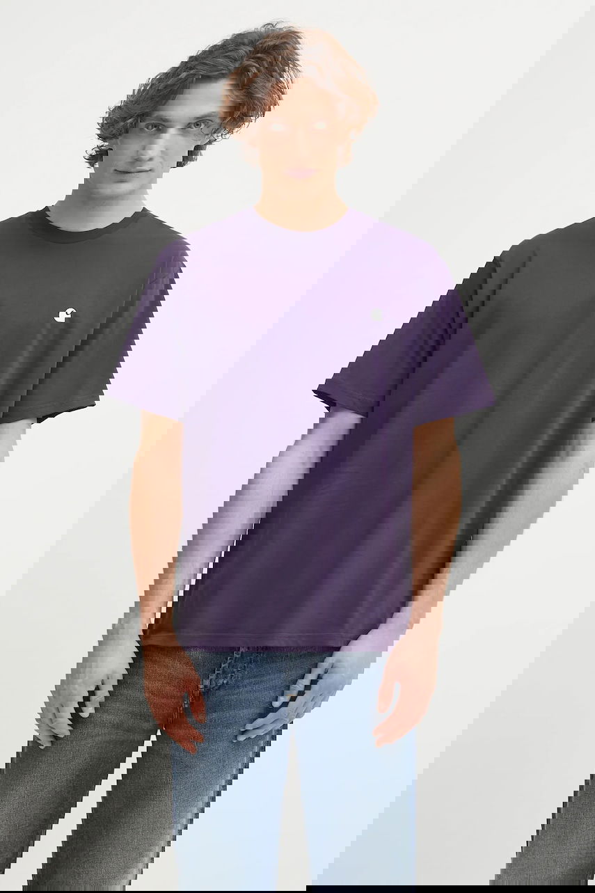 Тениска Carhartt WIP S/S Madison T-Shirt Лилаво | I033000.39FXX, 0