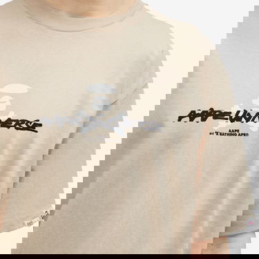 Тениска AAPE by A Bathing Ape AAPE Graffiti X-Bone Graphic T-Shirt Бежово | AAPTEM1564XXNBGE, 5