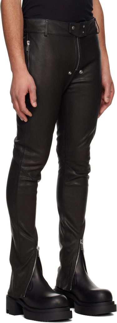 Панталони Rick Owens Rick Owens Tyrone Bela Leather Pants Черно | RU01E5394 LSG, 1