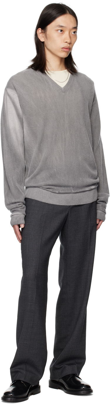 Пуловер OUR LEGACY Our Legacy Parallel V-Neck Sweater Сиво | M4253PGS, 3