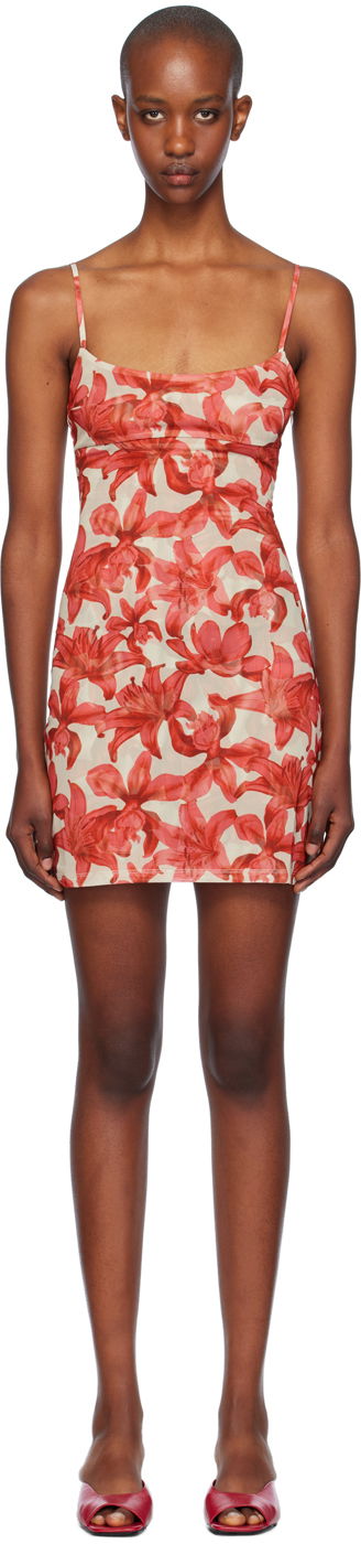 Pокля Miaou Miaou Anya Floral Print Mini Dress Червено | 5026PM1OAL, 0