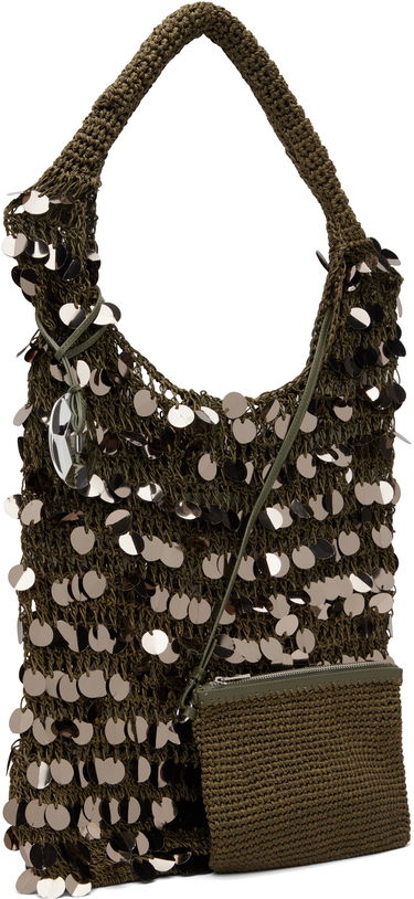 Голяма пазарска чанта JW Anderson JW Anderson Crochet Sequin Shoulder Bag Черно | HB0729-FA0447, 4