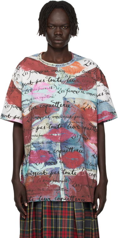Тениска Vivienne Westwood Vivienne Westwood Oversized Graphic Print T-Shirt Многоцветен | 3G010018-J006F-, 0