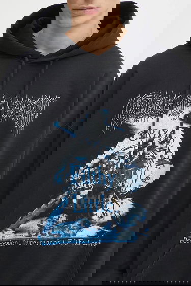Суитчър VETEMENTS Cotton Cradle of Filth Filthy Secret Oversized Printed Hoodie Черно | UCF76HD600B, 3