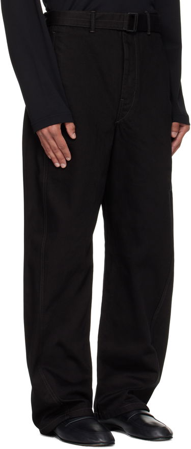 Дънки LEMAIRE Lemaire Twisted Belted Jeans Черно | PA326 LD1055, 4