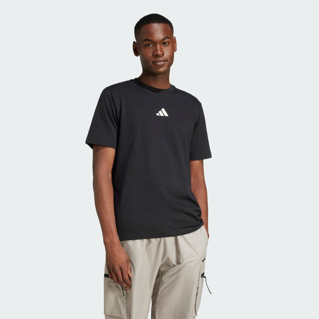 Тениска adidas Performance Space Graphic T-Shirt Черно | JI6791, 0