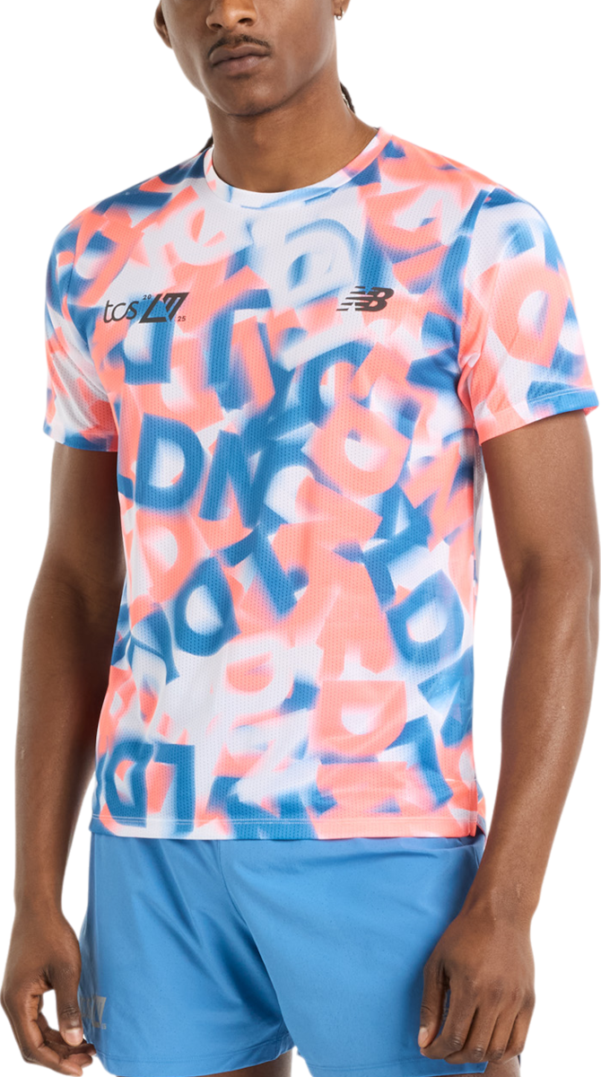 Тениска New Balance London Edition Printed Running T-Shirt Многоцветен | mt512-mlt, 0