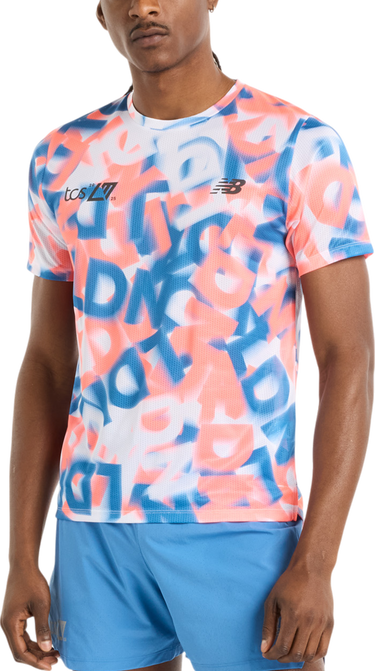 Тениска New Balance London Edition Printed Running T-Shirt Многоцветен | mt512-mlt, 0