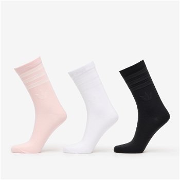 adidas Originals Crew Sock 3Pp Black/ White/ Sanpin IW8614