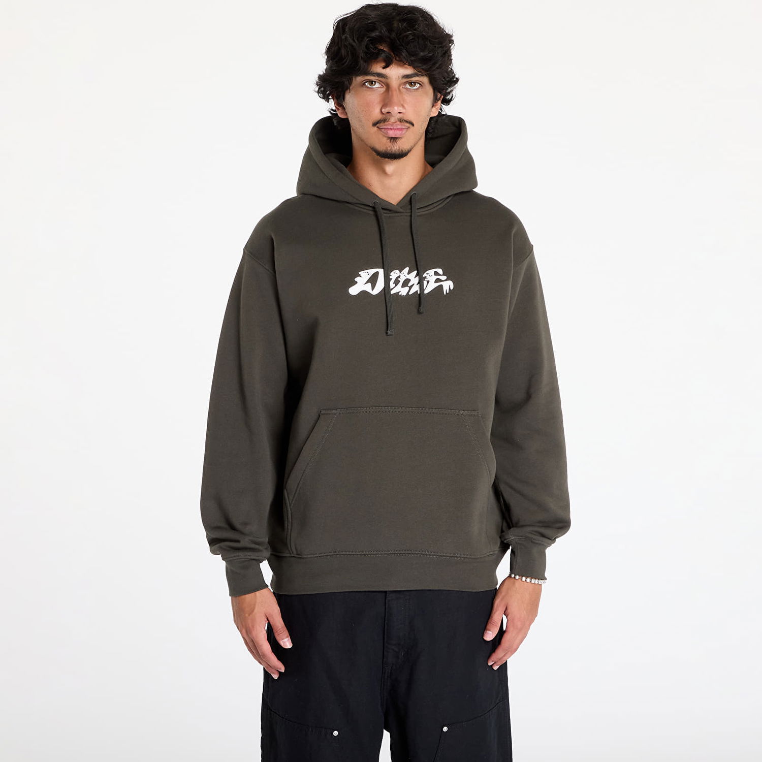 Суитчър Dime Happy Hoodie UNISEX Vintage Black S Черно | DIMEFA2420BLK, 0