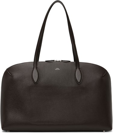 Голяма пазарска чанта TOTEME TOTEME Grained-Leather Day Tote Кафяво | 252-WAL0082-LE0139, 0