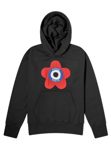 Суитчър KENZO Target Oversized Popover Hoodie Черно | FD65SW0744ME-99J