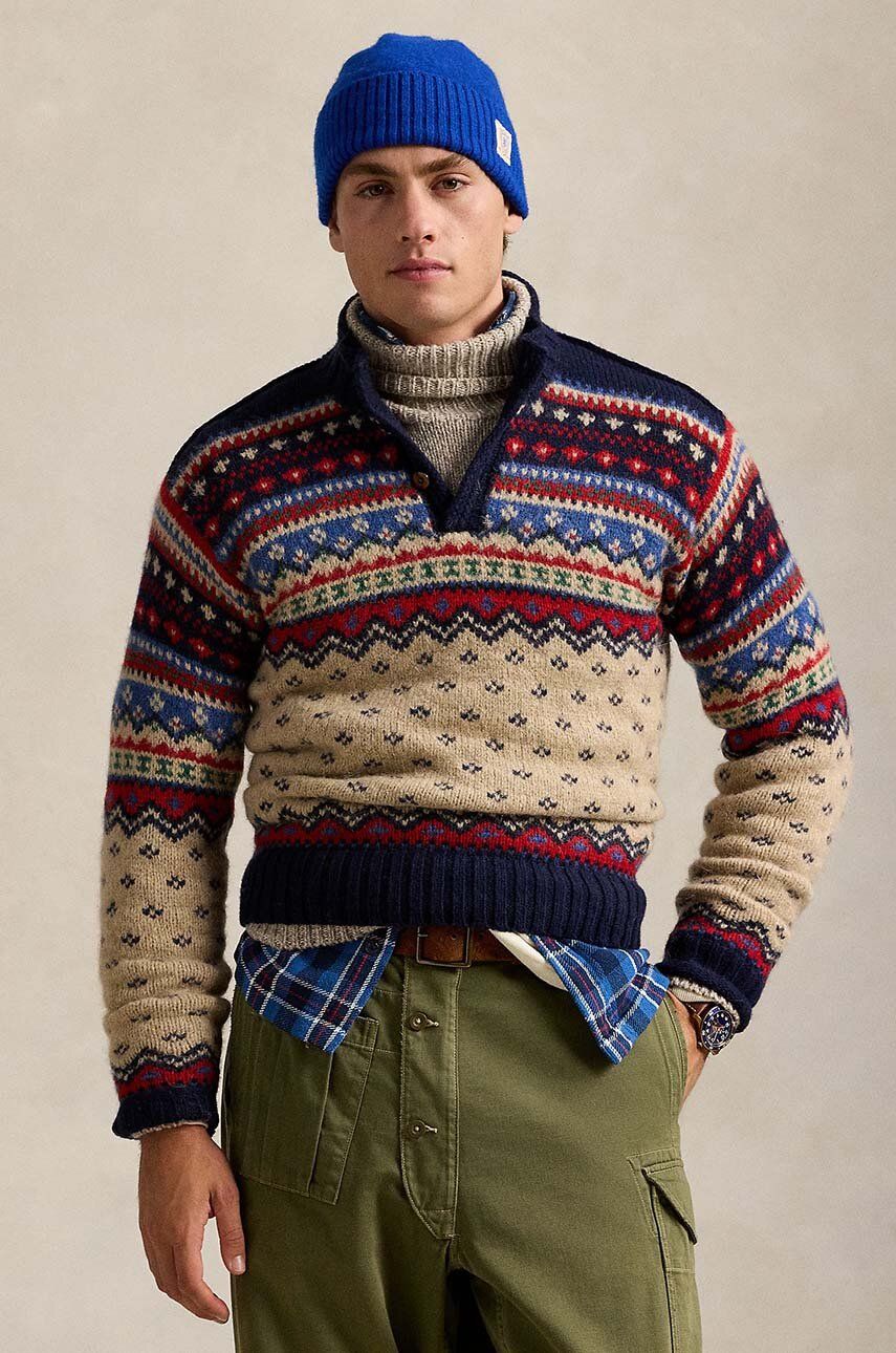 Пуловер Polo by Ralph Lauren Polo Ralph Lauren Fair Isle Wool-Blend Sweater Многоцветен | 710949295, 0