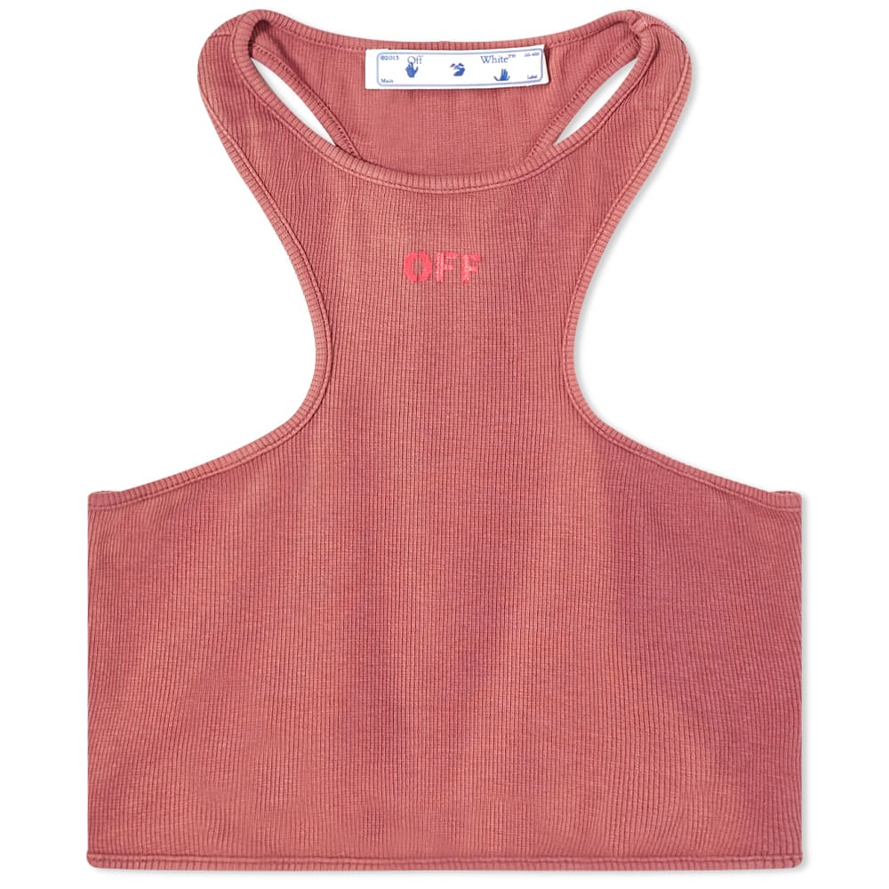 Потник Off-White Ribbed Rowing Tank Top Червено | OWAD086T21JER0022832, 0