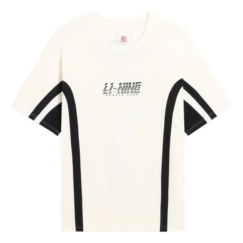 Тениска Li-Ning Sports Team Multi Logo T-Shirt Бяло | AHSS121-1