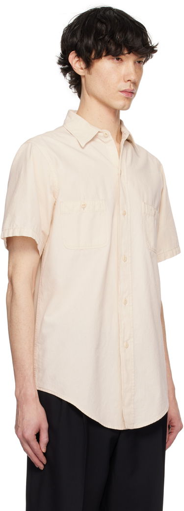 Риза Maison Margiela Maison Margiela Chambray Short Sleeve Shirt Бежово | S50DR0010 M30022, 1