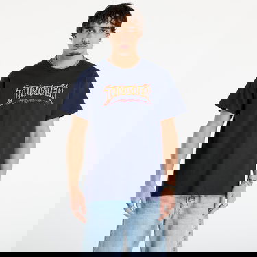 Тениска Thrasher T-Shirt Thrasher Cracked by Exteenager Тъмно синьо | 145774, 0