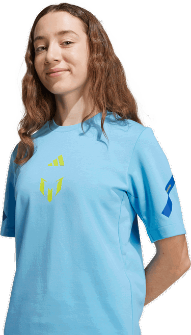 Тениска adidas Performance MESSI ZNE T-Shirt Синьо | KB2123, 3