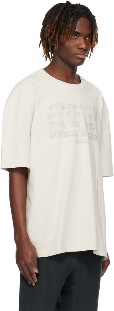 Тениска Maison Margiela Maison Margiela Embroidered Logo T-Shirt Бяло | S50GC0705 S24567, 1