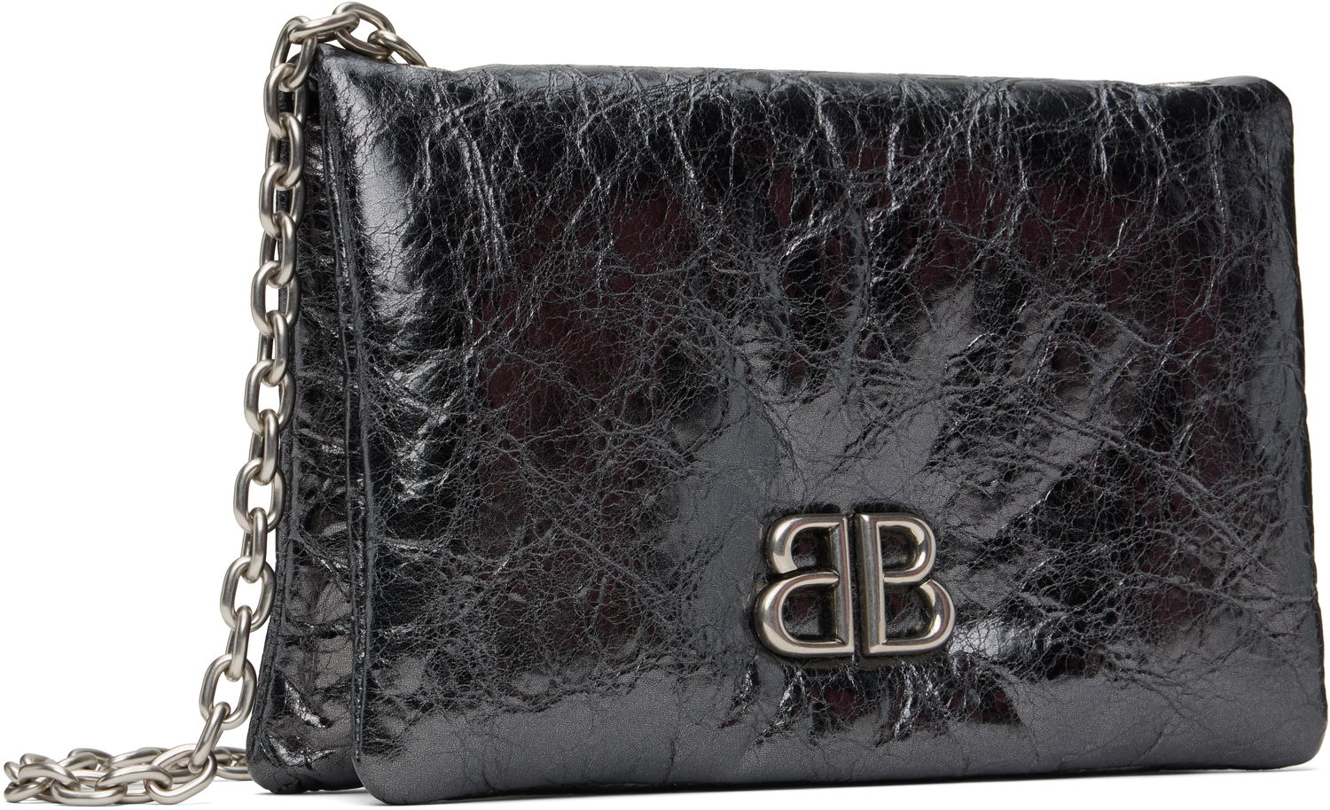 Чанта през рамо Balenciaga Balenciaga Monaco Nano Chain Bag Черно | 810562 2AAYQ, 1