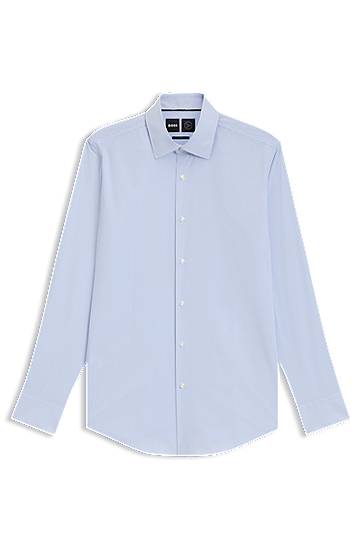 Риза BOSS Slim Fit Performance-Stretch Shirt Синьо | 50545308
