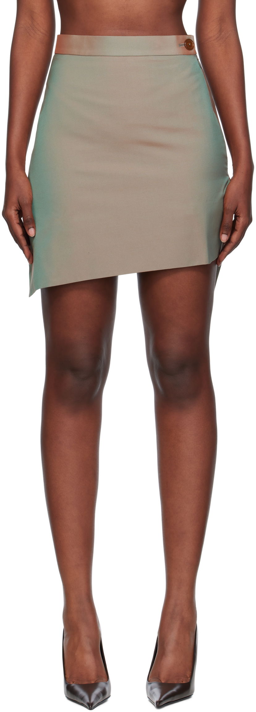Пола Vivienne Westwood Vivienne Westwood Infinity Miniskirt Зелено | 1K01002C-W0189-