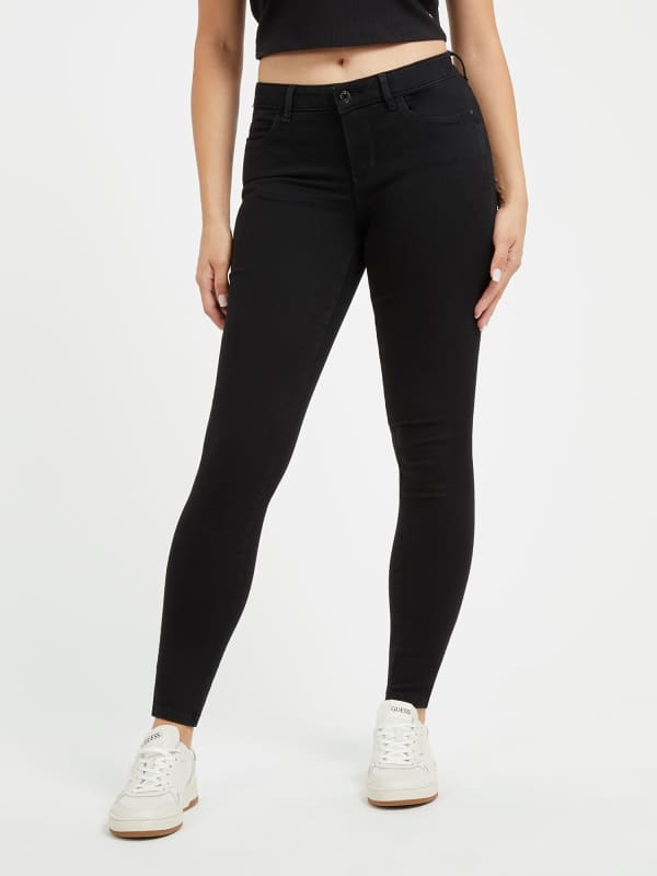 Панталони и дънки GUESS Skinny Fit Denim Черно | W2YAJ2D4PZ1, 0