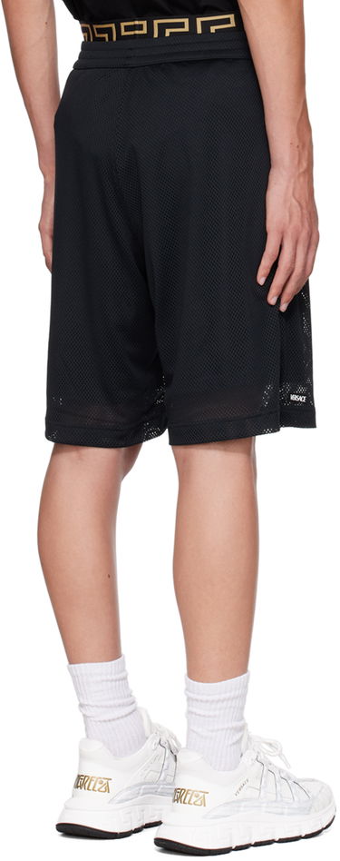 Къси панталони Versace Versace Greca Border Mesh Shorts Черно | 1010426_1A07548, 2