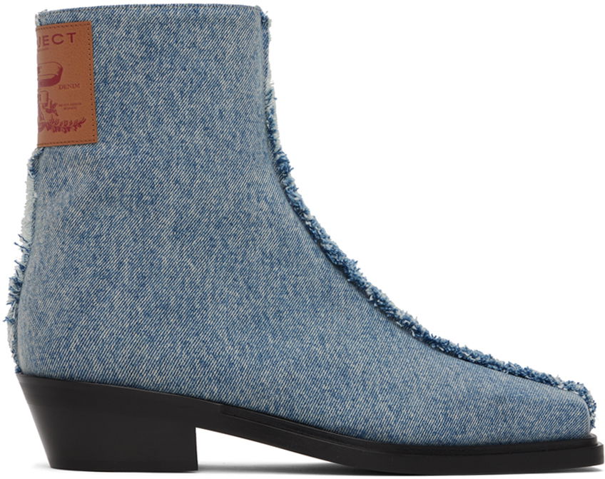 Кецове и обувки Y/PROJECT Best Boots Синьо | BOOT5-S25, 0