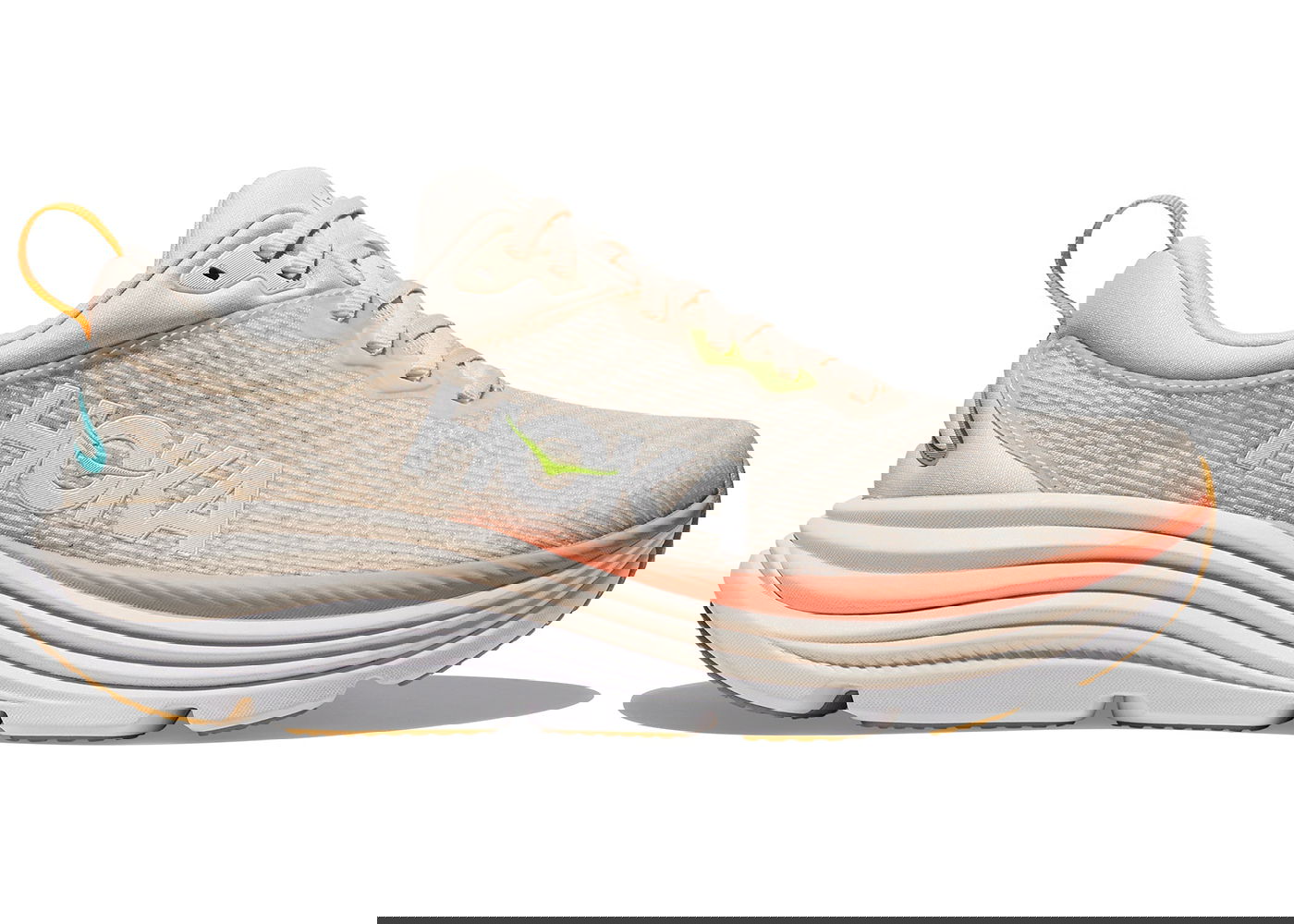 Кецове и обувки Hoka One One Gaviota 5 Vanilla Eggnogg (Women's) Сиво | 1134235-VLG, 0