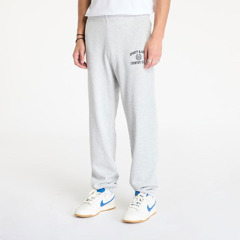 Спортни панталони Sporty & Rich Varsity Crest Sweatpants Сиво | PA036516218GY03