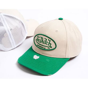 Шапка с козирка Von Dutch DB Denver - Cotton Twill Dadcap Зелено | VD7030577, 2