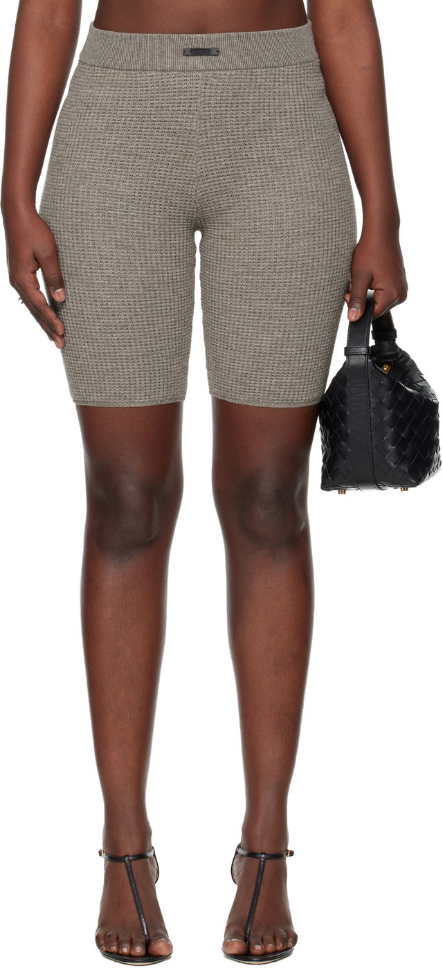 Holiday Waffle Biker Shorts