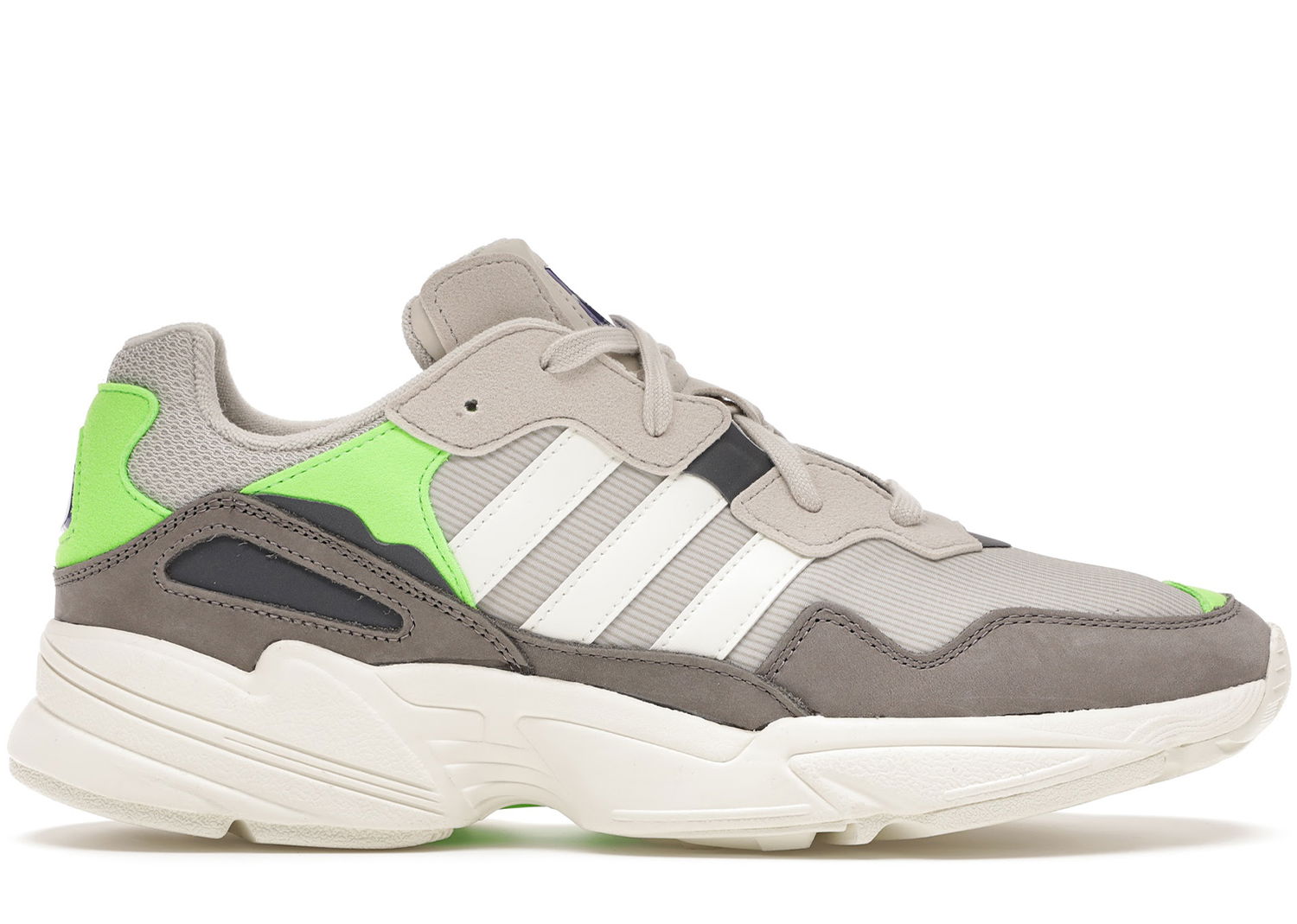 Кецове и обувки adidas Originals Yung-96 Off White Solar Green Сиво | F97182, 0
