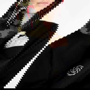 Суитчър BAPE Bathing Ape 1st Camo Swarovski Shark Full Zip Hoodie Черно | 001ZPK701009M BLK, 3