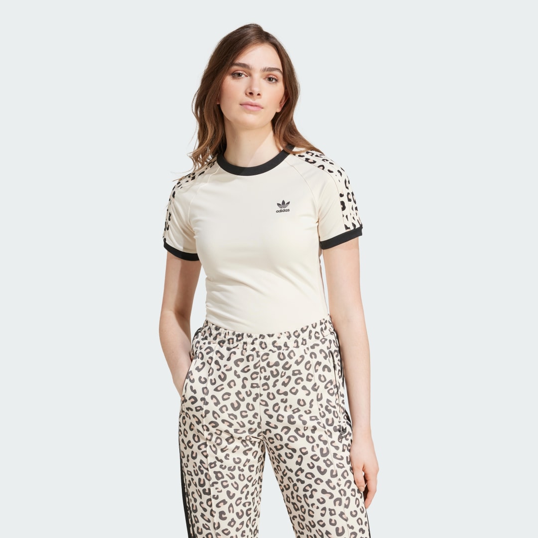Тениска adidas Performance 3-Stripes Print T-Shirt Short sleeve Бяло | IW8474, 0