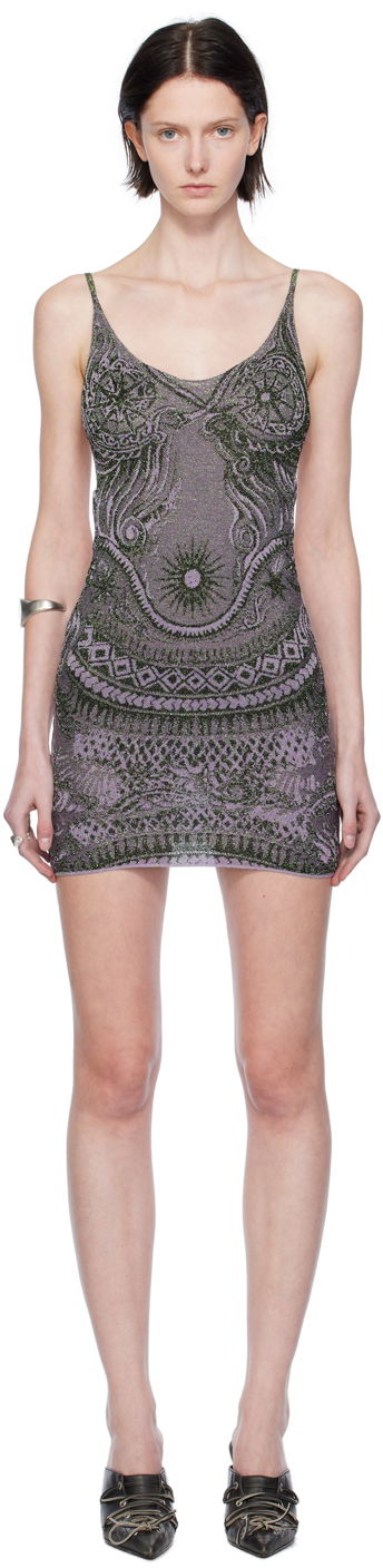 Pокля Jean Paul Gaultier Gaultier Soleil Pattern Minidress Лилаво | 23/15-F-RO085-M061-4027, 0