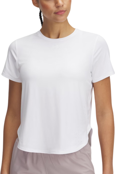 Тениска Under Armour Under Armour Launch Elite Short Sleeve T-Shirt Бяло | 1389564-100, 0