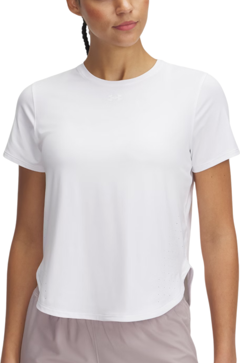 Тениска Under Armour Under Armour Launch Elite Short Sleeve T-Shirt Бяло | 1389564-100