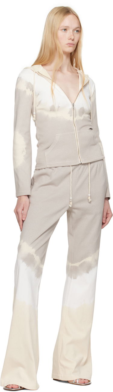 Суитчър Maison Margiela MM6 Maison Margiela Interlock Cotton Jersey Zip-Up Hoodie Бежово | S62HG0028 M20110, 3