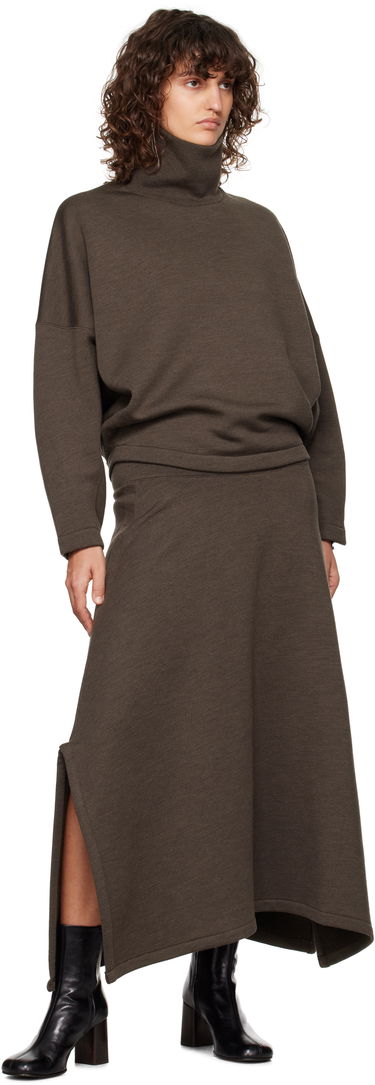 Пуловер LEMAIRE Lemaire High Neck Sweatshirt Кафяво | TO1286 LJ1020, 3