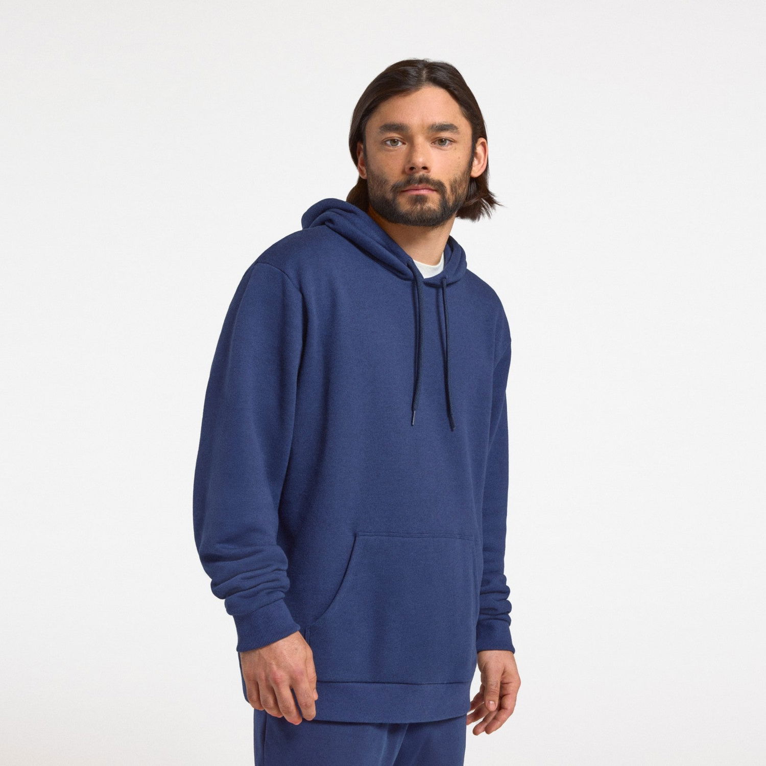 Суитчър Allbirds Merino Blend Hoodie Тъмно синьо | A11521M, 0