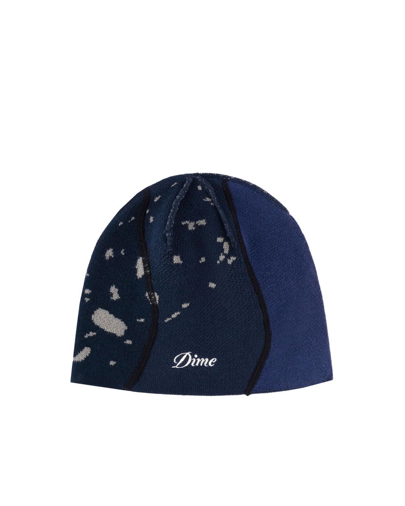 Шапка Dime Reverse Stitch Logo-Embroidered Beanie Синьо | DIMEHO2425NVY