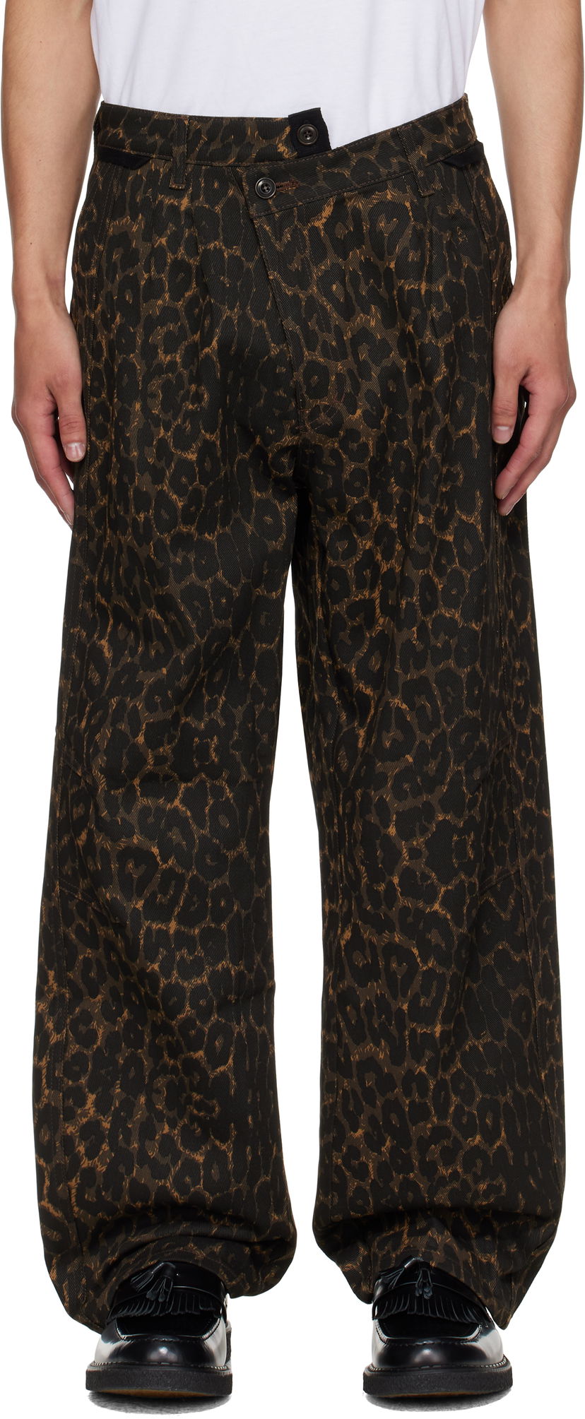 Панталони Andersson Bell Andersson Bell Crossover Carpenter Wide Leg Pants Кафяво | apa836m