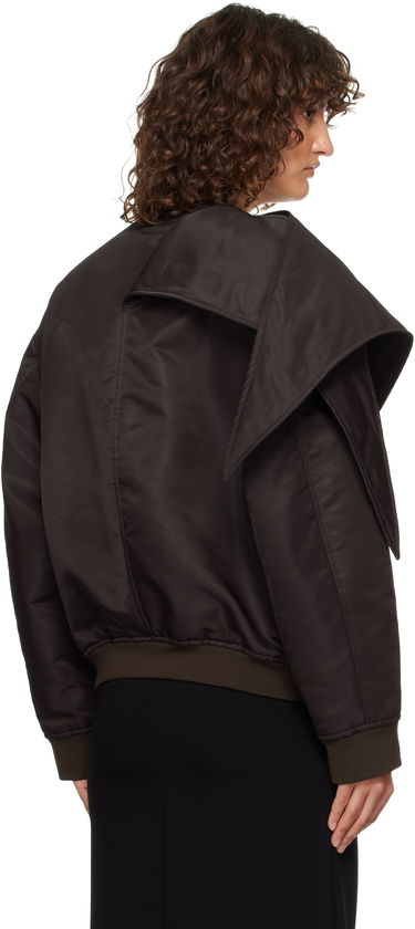 Яке бомбър Courrèges Courrèges Bow Collar Bomber Jacket Черно | 424CBL218NY0020, 2